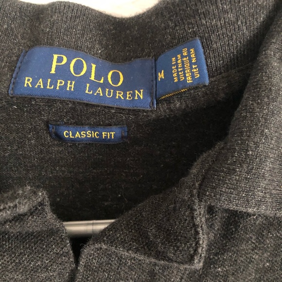 Polo By Ralph Lauren Dark Heather Gray Classic Fit - Picture 2 of 5